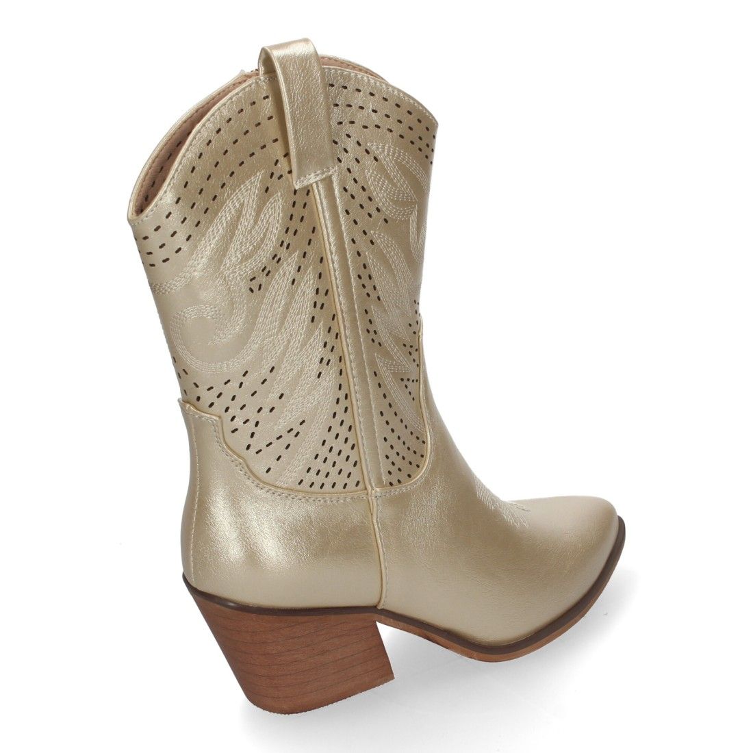 Botín de Tacón Campero para Mujer, Estilo Vaquero, Elegantes - Imagen 3