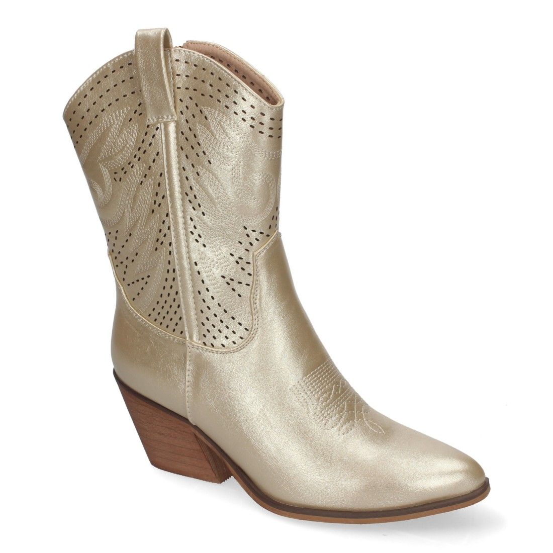 Botín de Tacón Campero para Mujer, Estilo Vaquero, Elegantes - Imagen 4