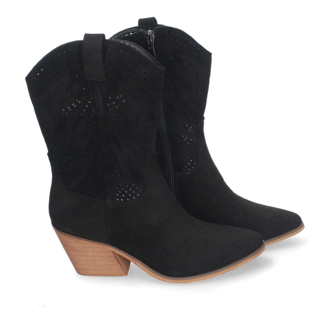 Botín de Tacón Campero para Mujer, Estilo Vaquero, Elegantes - Imagen 5