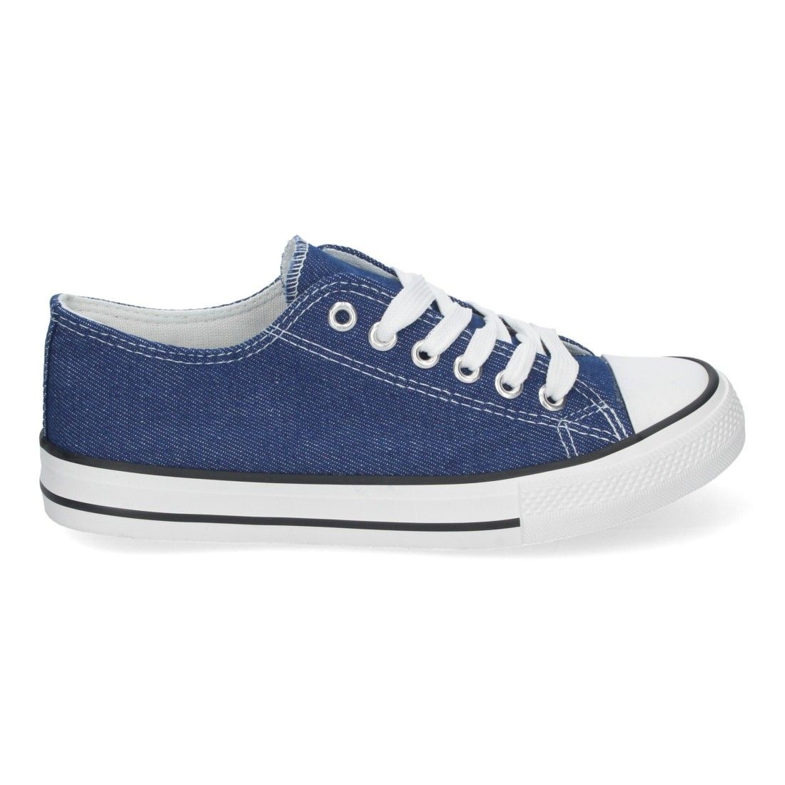 Zapatilla Plana de Mujer, Comoda, con Material de Lona - Imagen 2
