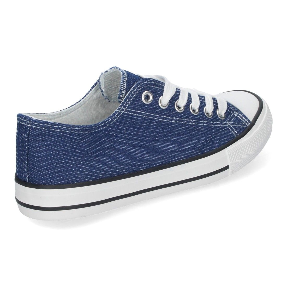Zapatilla Plana de Mujer, Comoda, con Material de Lona - Imagen 4
