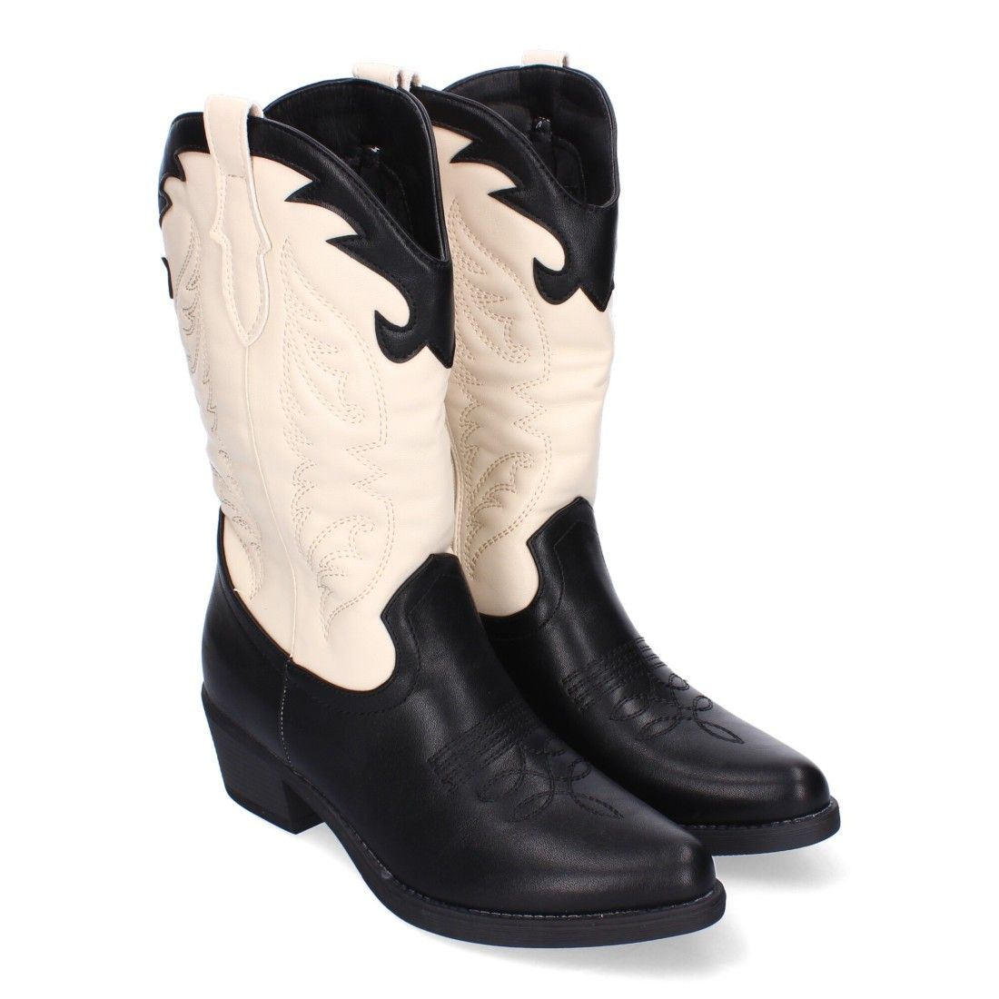 Botas Cowboy para Mujer con Detalles en la Caña
