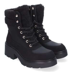 Botines de Tacón para Mujer, Comodos y Elegantes, Forrados de Borreguillo