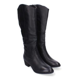 Botas de Tacón para Mujer, Comodas y Elegantes, Detalles de Caña Arrugada