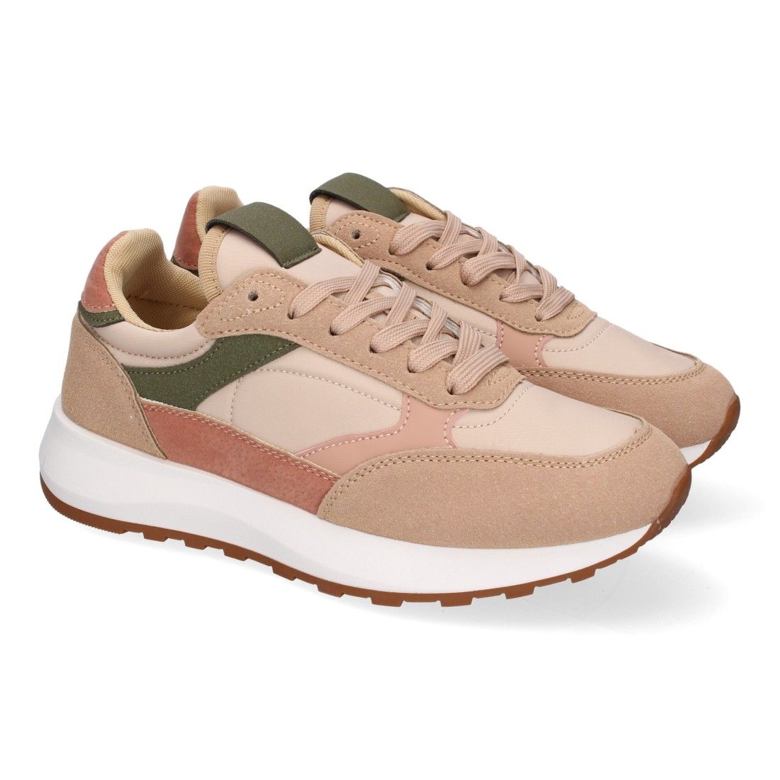 Zapatillas Planas Deportivas de Mujer Casual, Puntera Redonda