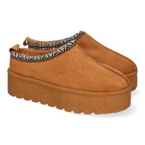 Zapatillas para Mujer de Plataforma, Bordadas, Diseño Moderno, Calidas