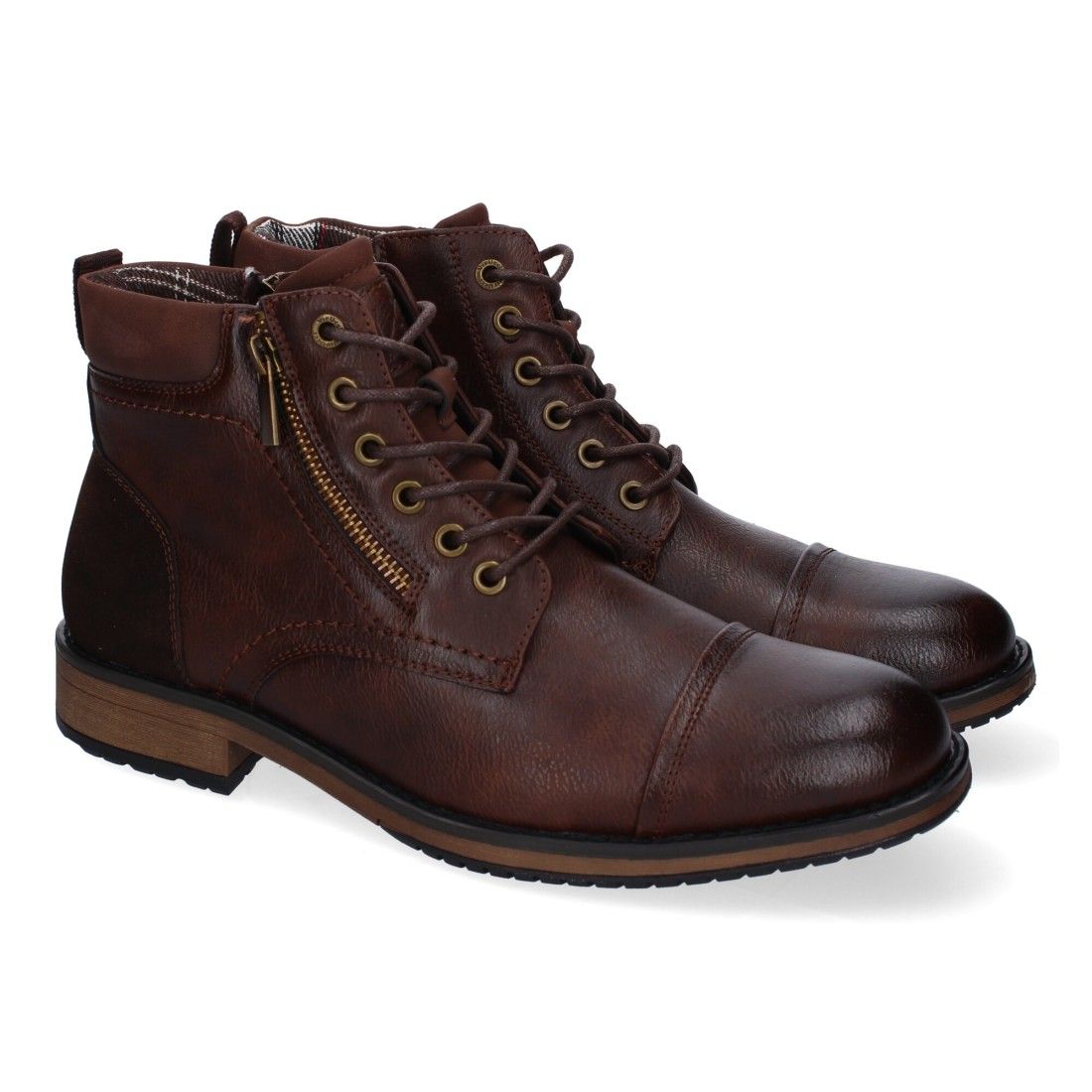 Botines de Hombre, Comodos y Elegantes, Diseño Clasico con Punta Redonda