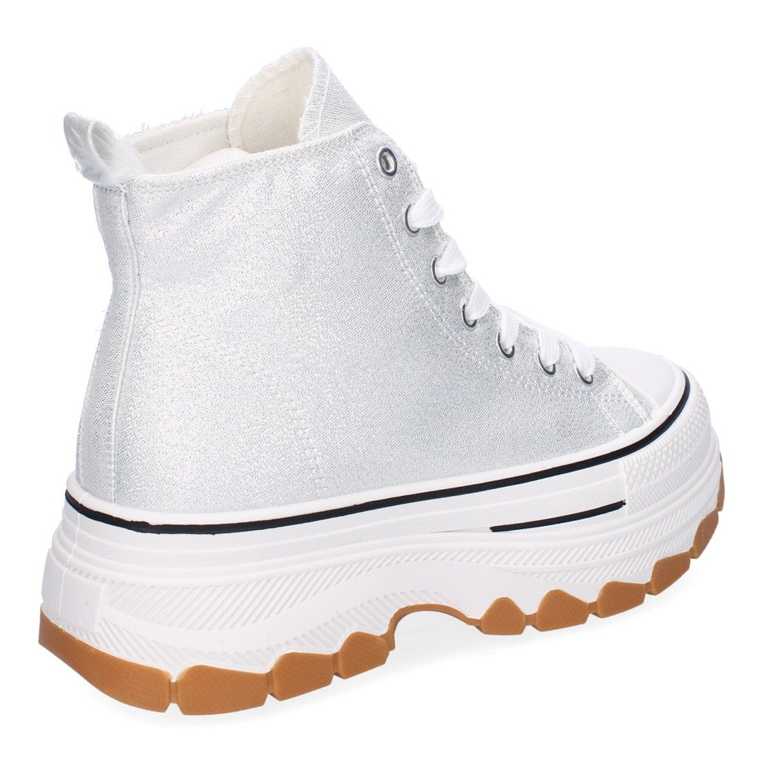 Zapatilla Abotinada de Plataforma para Mujer, Comoda, Estilo Bamba - Imagen 4