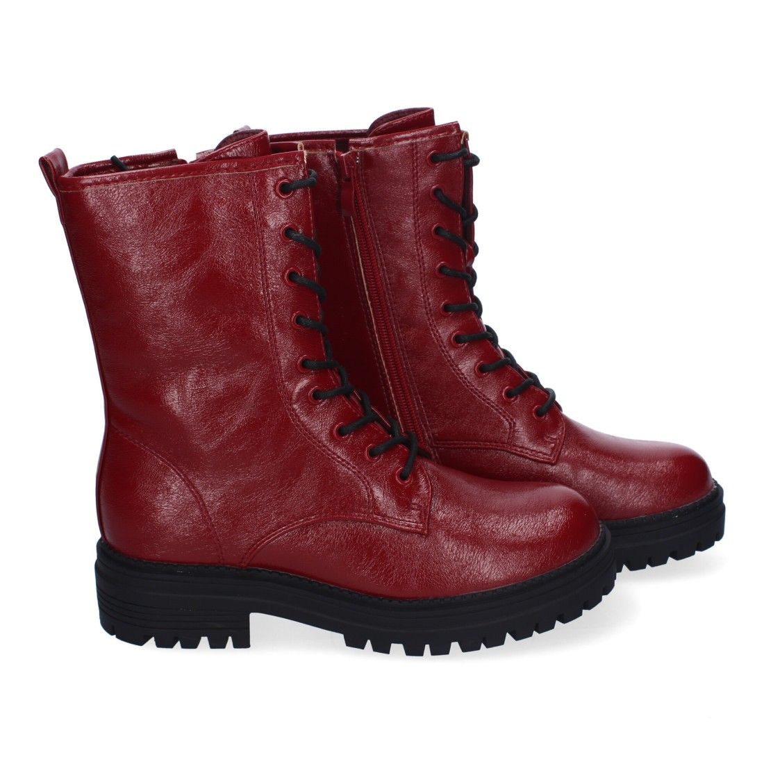 Botas de Mujer, Comodas y Elegantes, Estilo Militar con Cordones, Suela Dentada - Imagen 5
