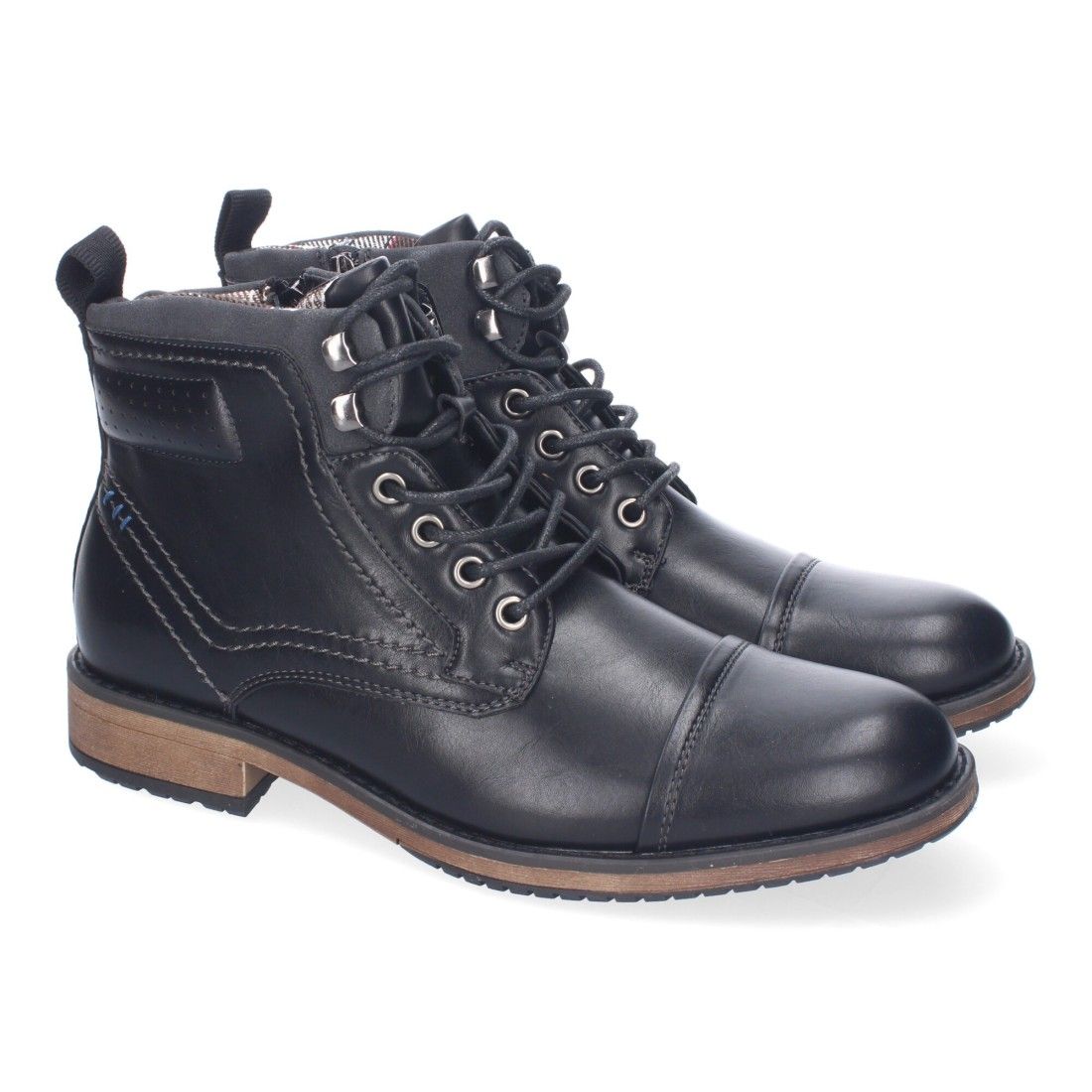 Botines de Hombre, Comodos y Elegantes, Diseño Clasico con Punta Redonda