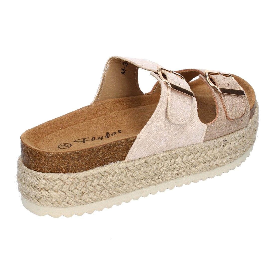 Sandalia de Plataforma para Mujer, Cómodas y Elegantes, Forradas de Yute - Imagen 4