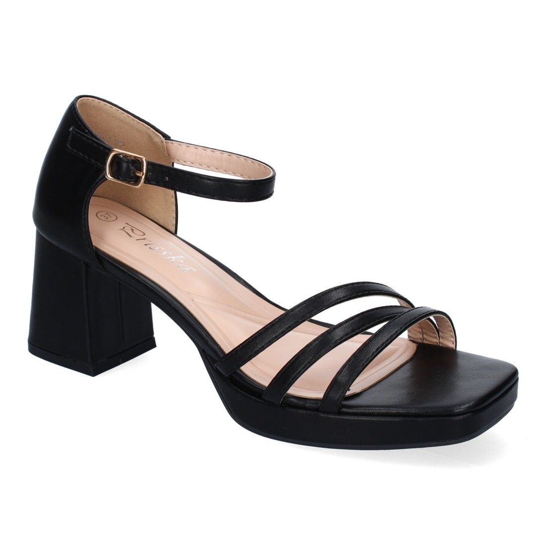 Sandalias de Tacón para Mujer, Comodas y Elegantes, Diseño Moderno con Tiras en la Pala - Imagen 3