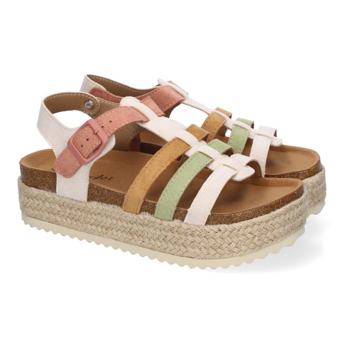 Sandalias con Plataforma de Yute para Mujer, Comodas y Elegantes, Diseño Moderno