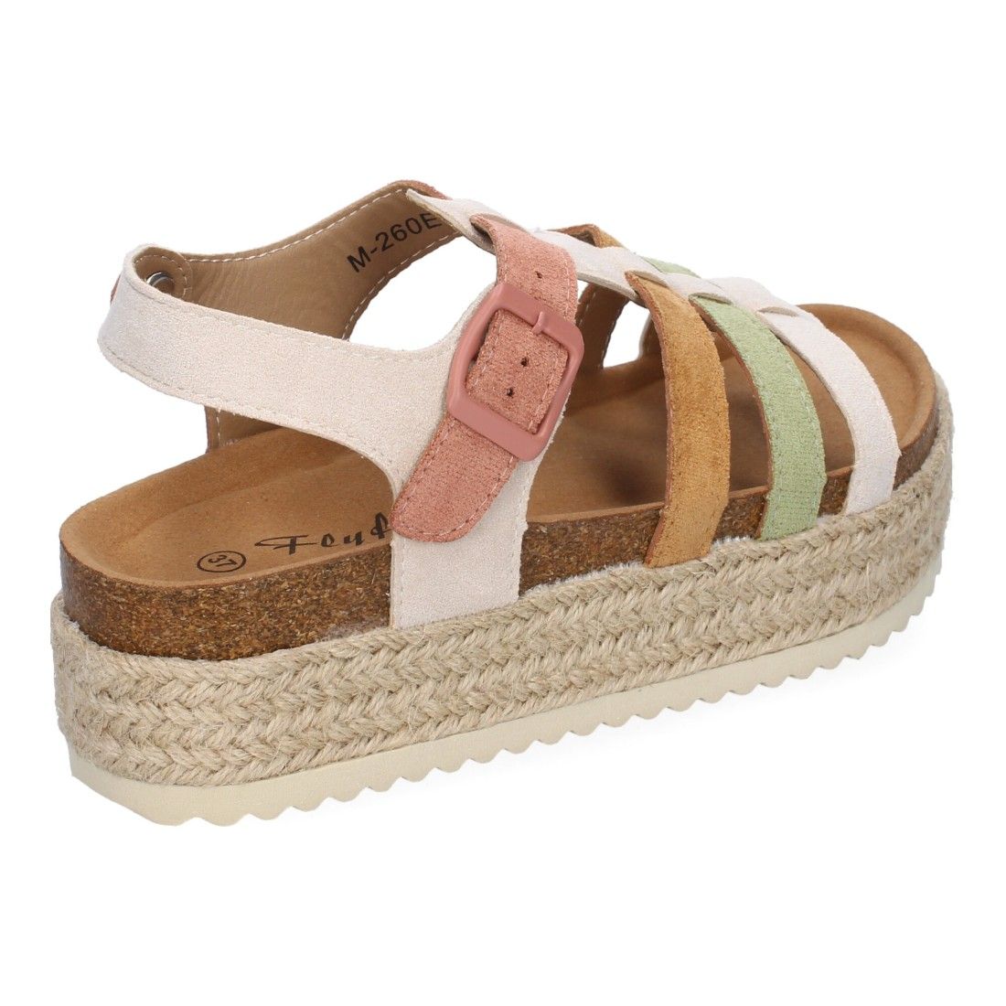 Sandalias con Plataforma de Yute para Mujer, Comodas y Elegantes, Diseño Moderno - Imagen 4