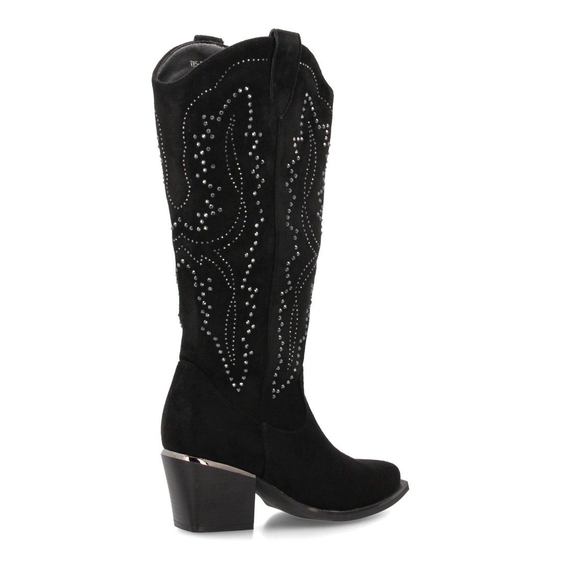 Bota cowboy para mujer de caña alta con diseño brillante, ideal temporada Otoño Invierno. - Imagen 4