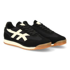 Zapatilla retro para mujer con suela dentada