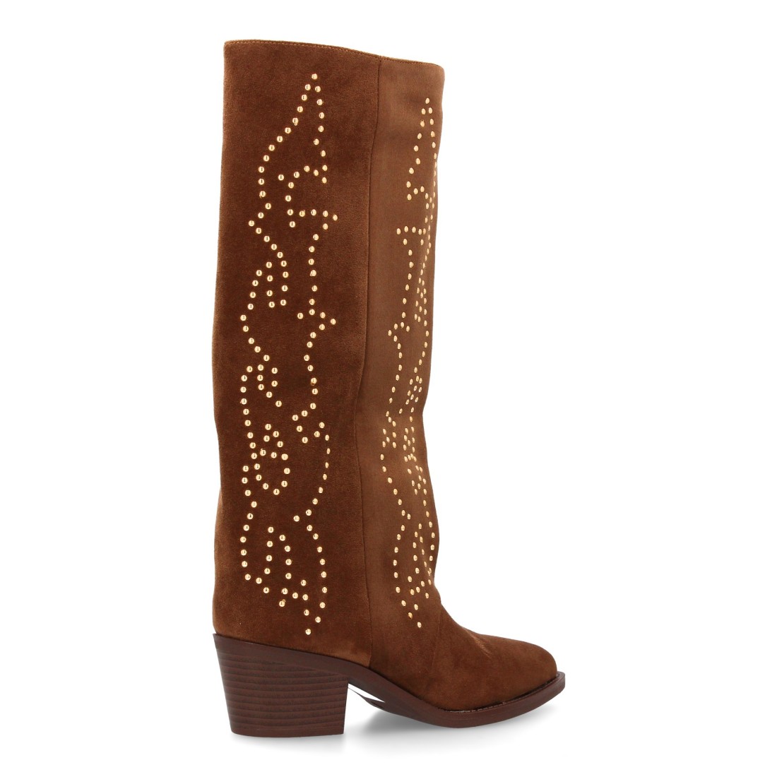 Bota alta con diseño de tachuelas y tacon - Imagen 4