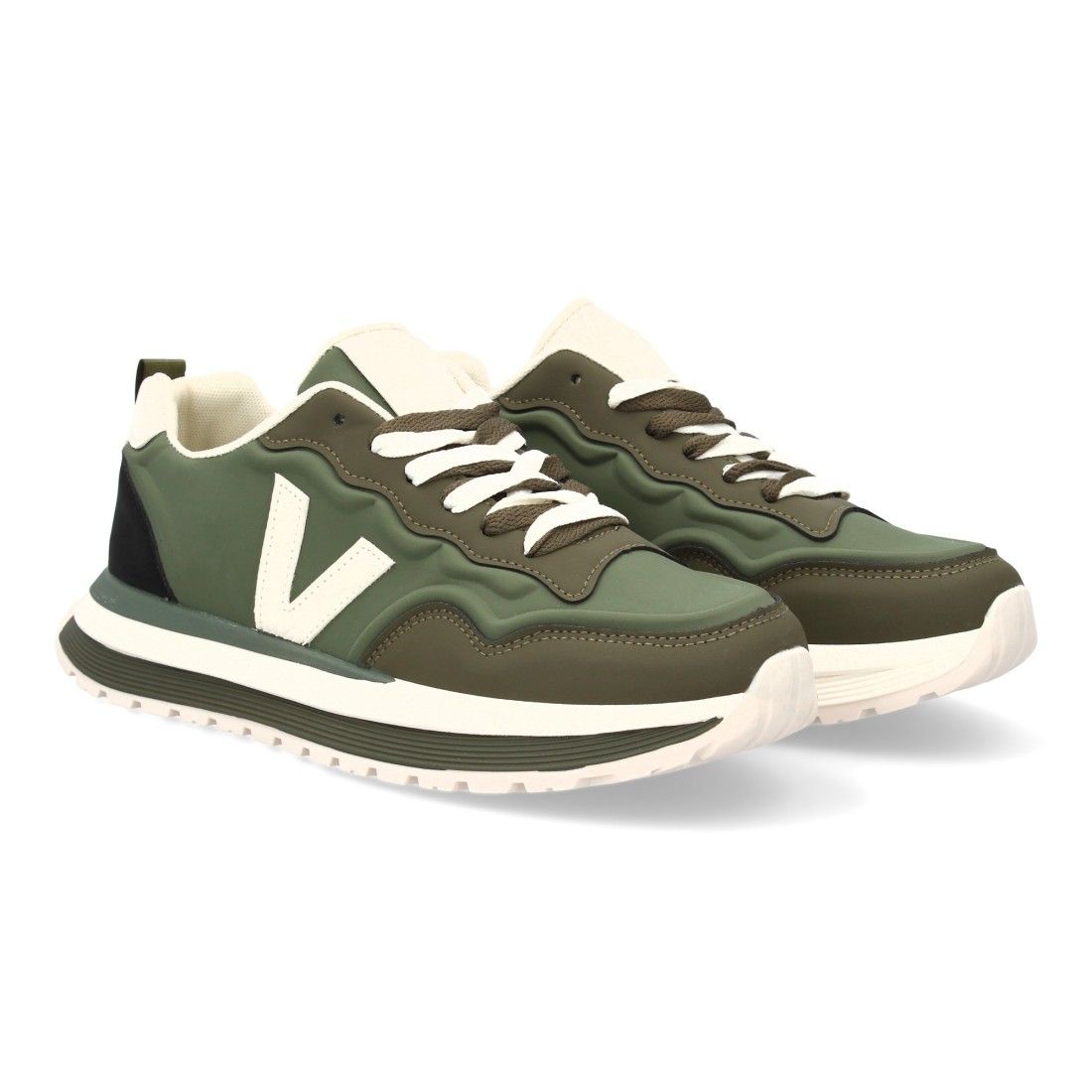 Zapatilla hombre casual con contrastes