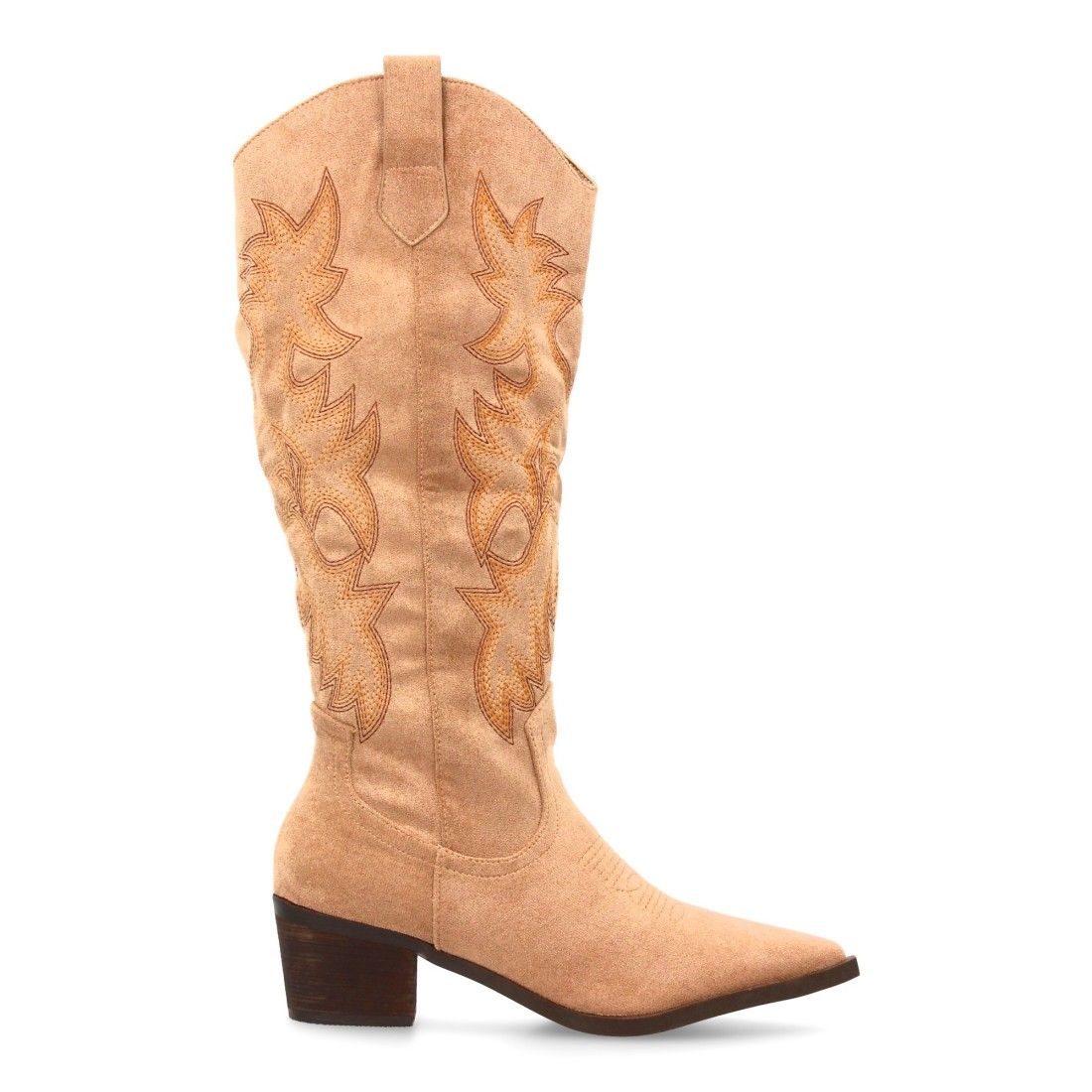Botas camperas caña alta y bordados - Imagen 2