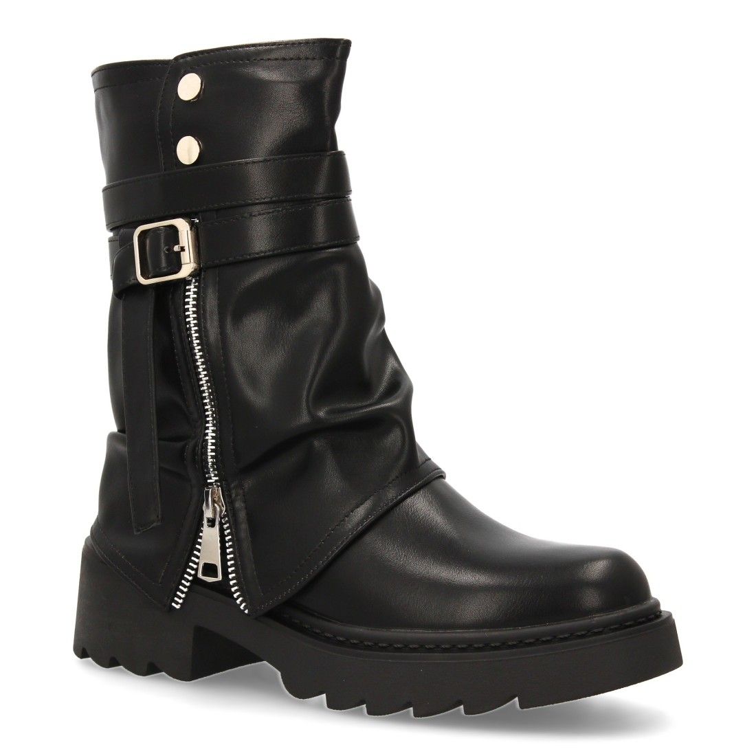 Bota motera con cremallera lateral - Imagen 3