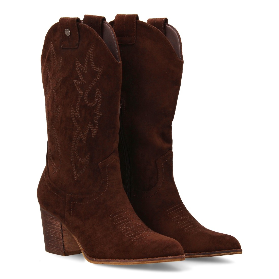 Bota Campera con Tacon y Grabado en Caña