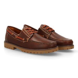 Zapatos náuticos elegantes con cordones