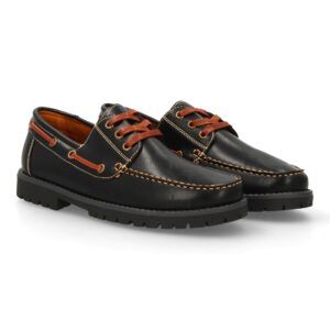 Zapatos náuticos elegantes con cordones