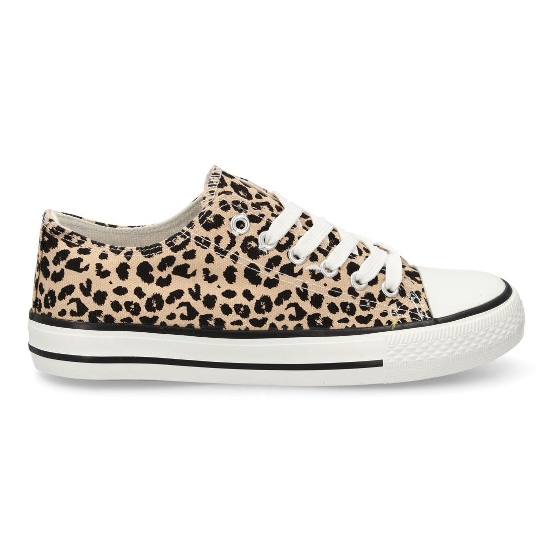 Zapatilla Plana de Lona con Cordones - Imagen 2