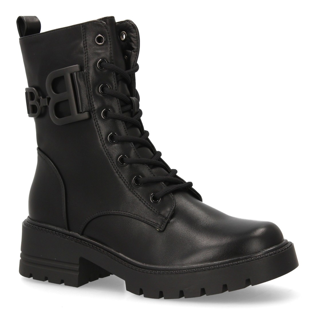 Botín Bota militar con detalle lateral para mujer. - Imagen 3