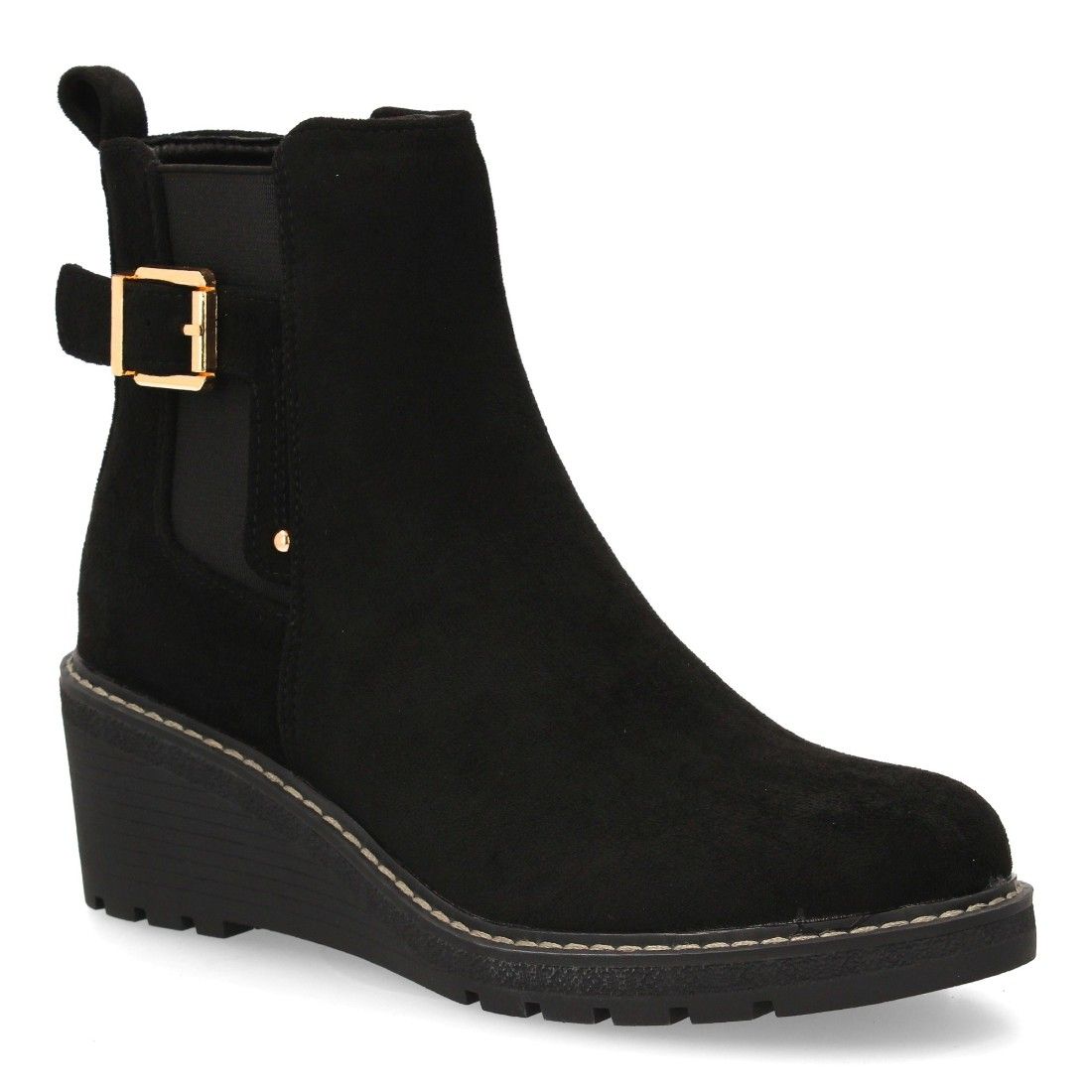 Bota de cuña con estilo minimalista para mujer - Imagen 3