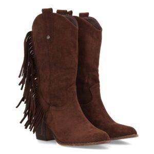 Bota cowboy con flecos laterales