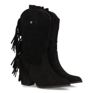 Bota cowboy con flecos laterales