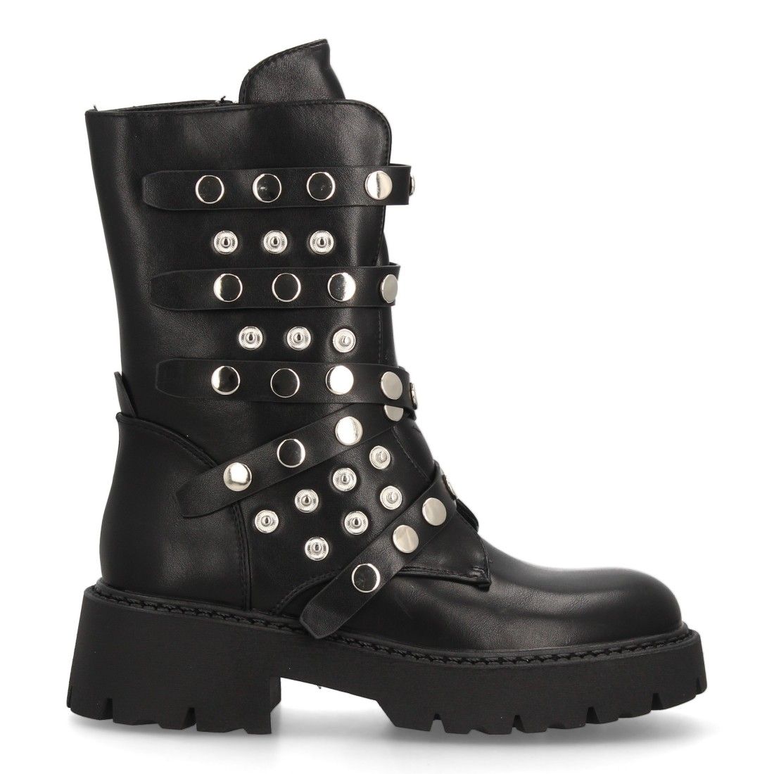Botas para mujer con tiras y tachuelas - Imagen 2