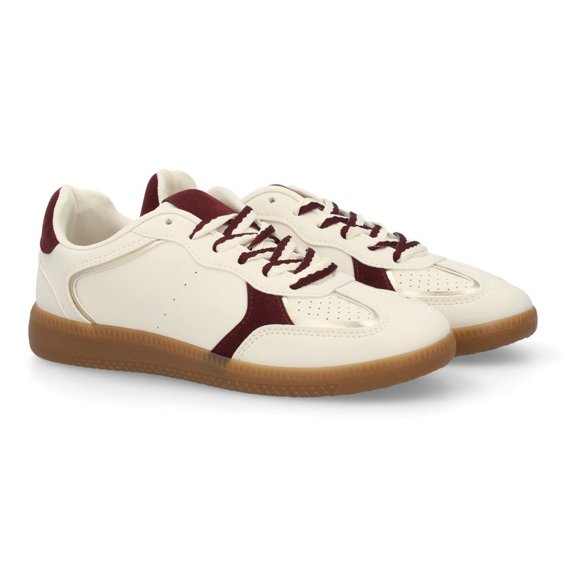 Zapatilla casual con cordón bitono
