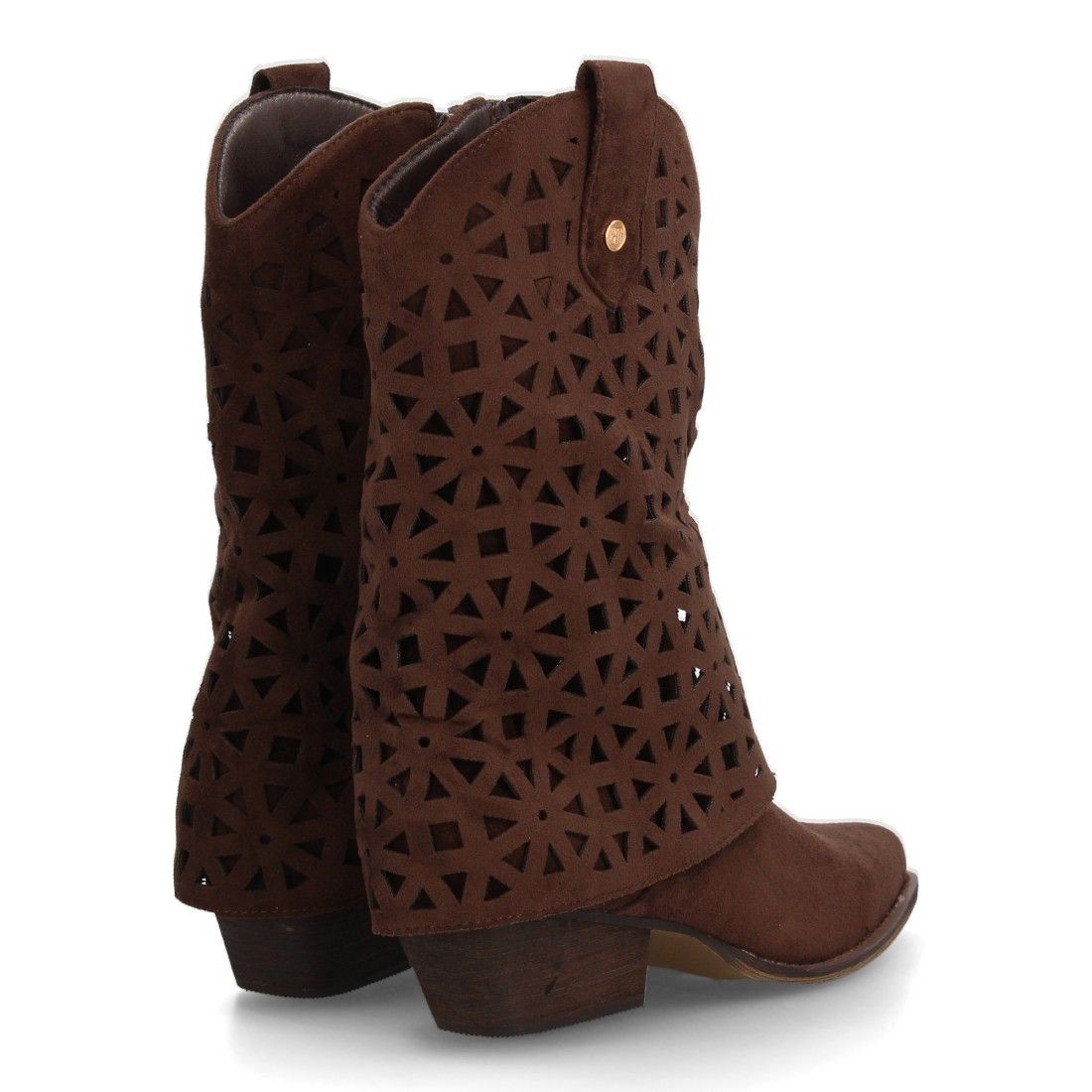 Botas cowboy troqueladas estilo boho para mujer. - Imagen 5
