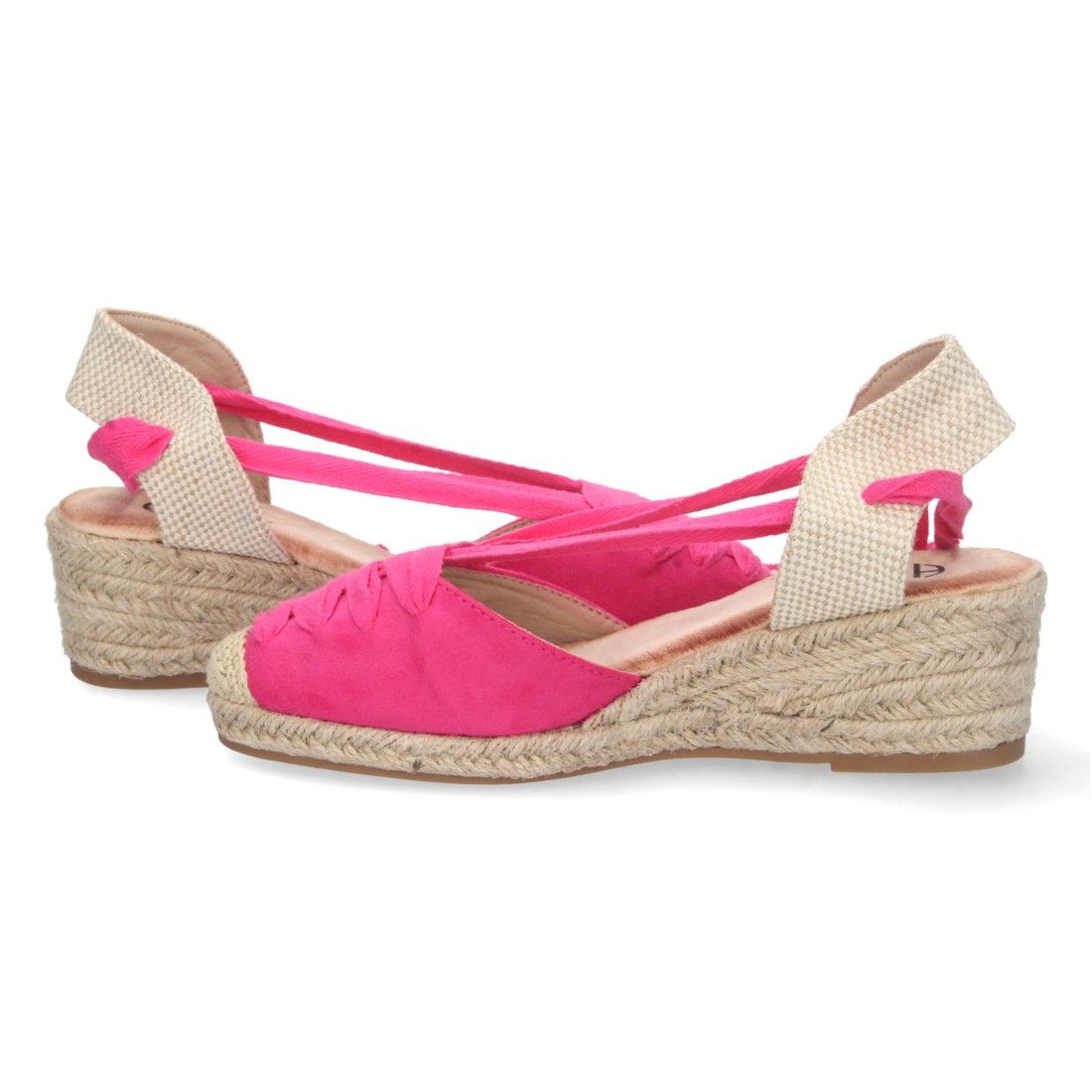 Sandalia de Cuña con Yute y Cordones - Imagen 5