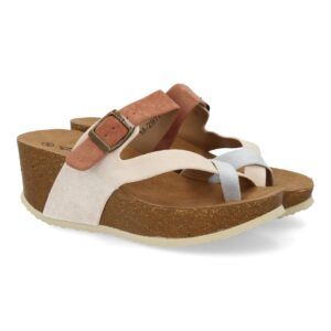 Sandalia Mujer cómoda con cuña y hebilla