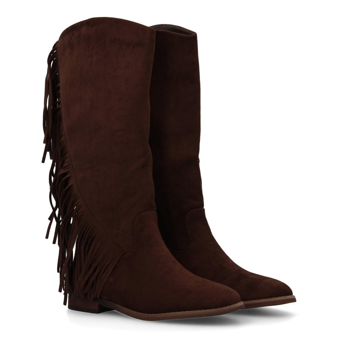 Bota mujer con flecos estilo cowboy