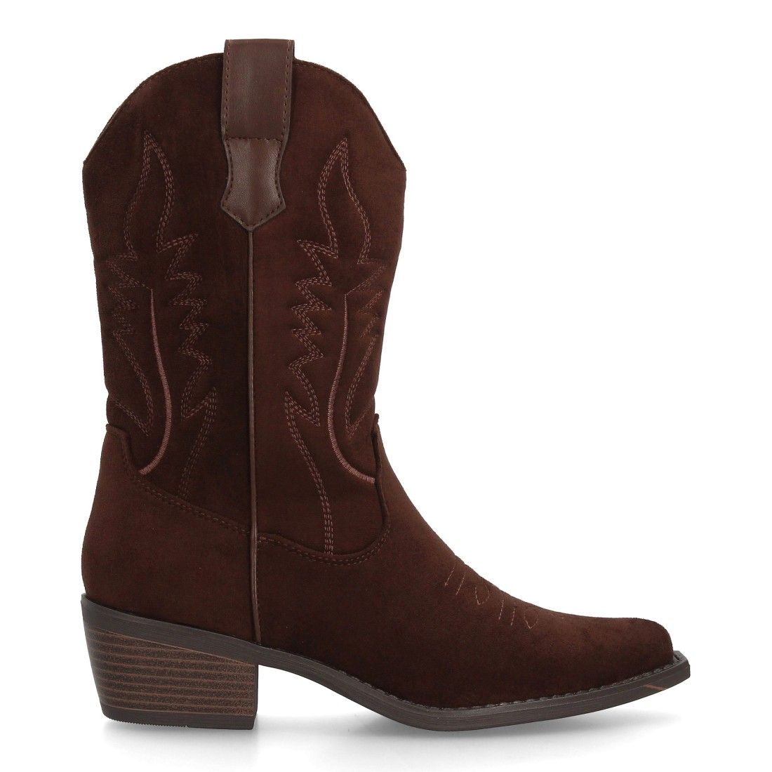 Botas cowboy mujer caña alta estilo western con tacón bajo cómodo - Imagen 2