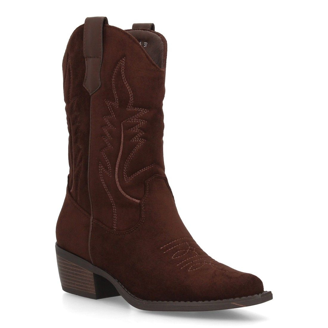 Botas cowboy mujer caña alta estilo western con tacón bajo cómodo - Imagen 3