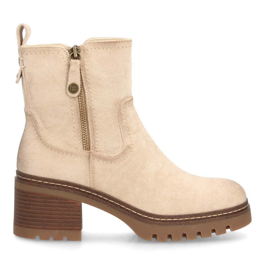 Botines cómodos para mujer con tacón y cremallera - Imagen 2