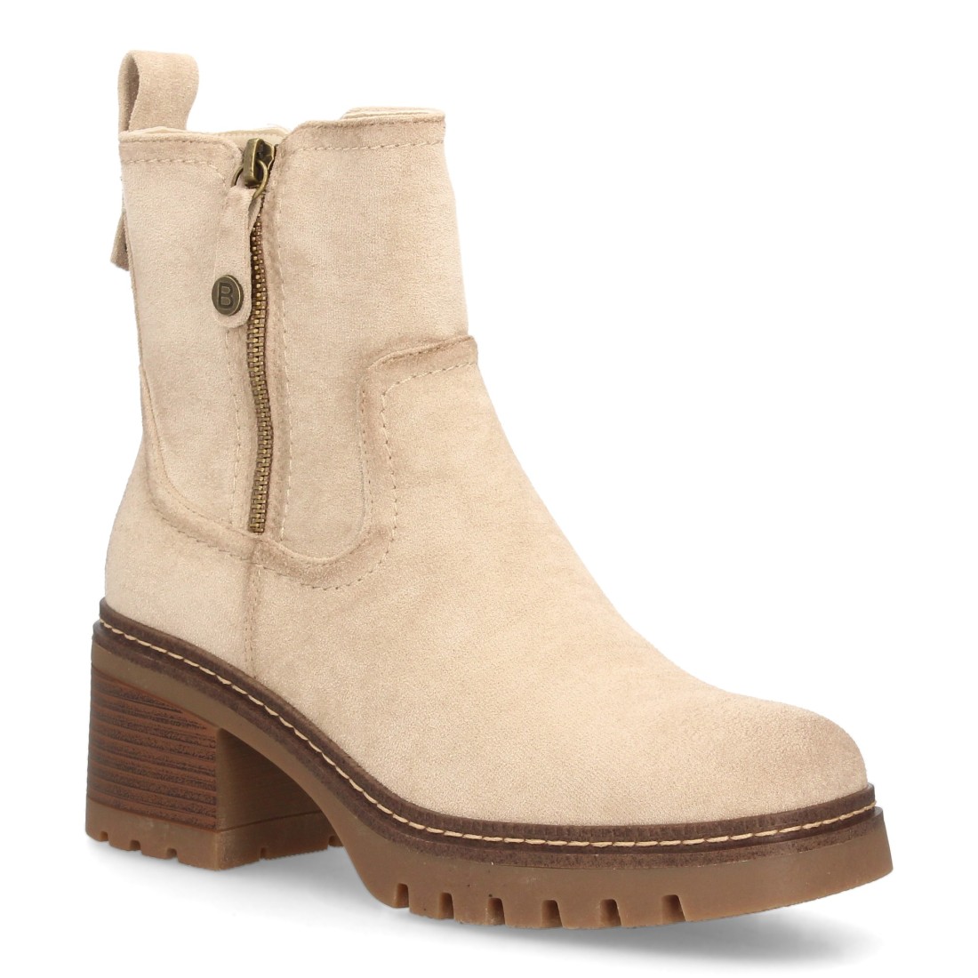 Botines cómodos para mujer con tacón y cremallera - Imagen 3