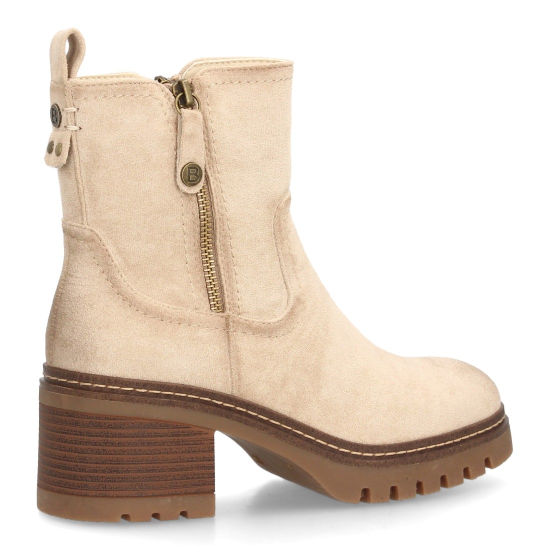 Botines cómodos para mujer con tacón y cremallera - Imagen 4