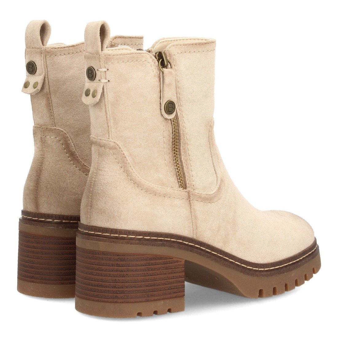 Botines cómodos para mujer con tacón y cremallera - Imagen 5