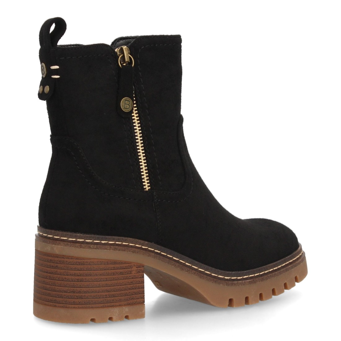 Botines cómodos para mujer con tacón y cremallera - Imagen 4