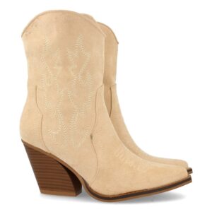 Botin de Tacon Campero con Cremallera