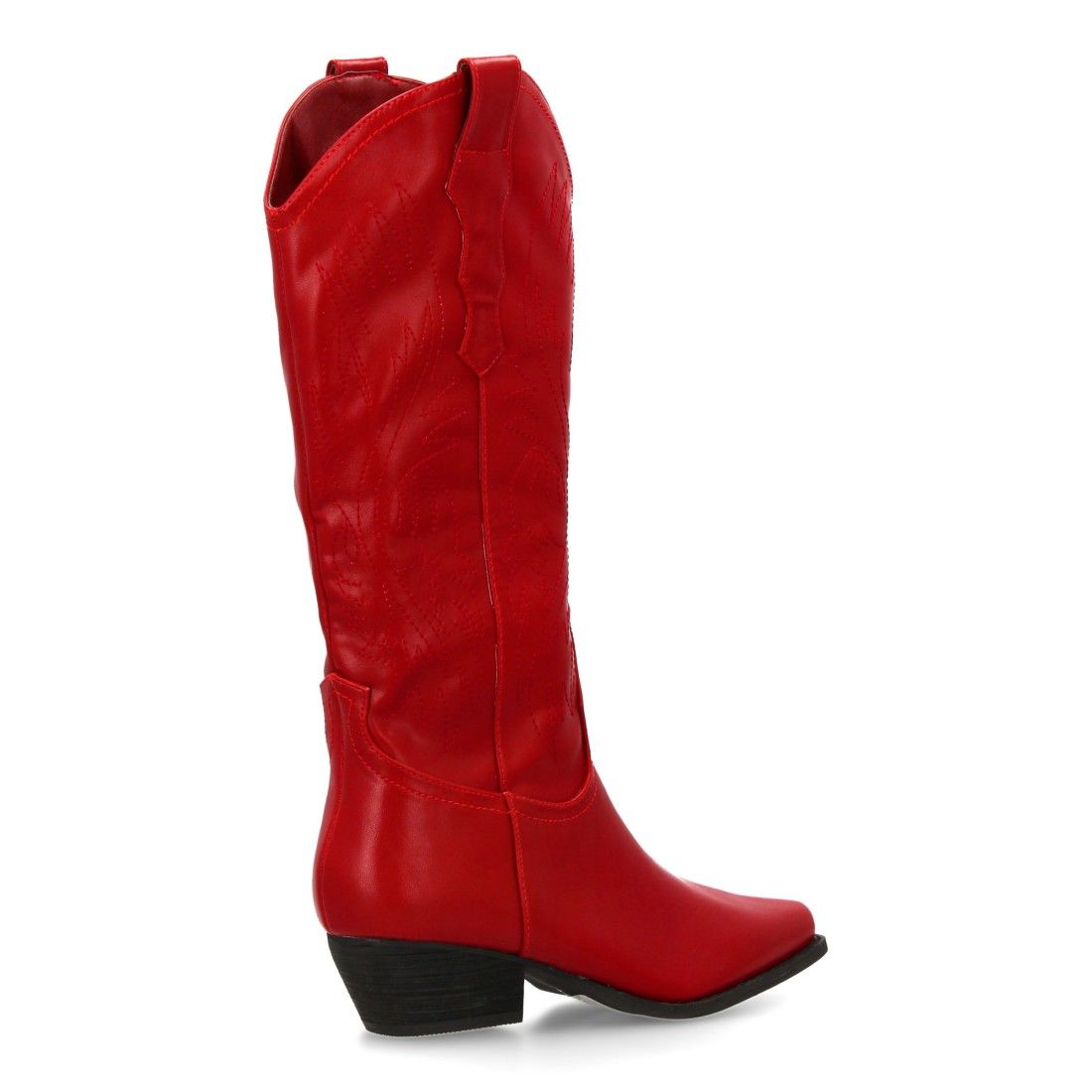 Bota cowboy bordada de caña alta - Imagen 4