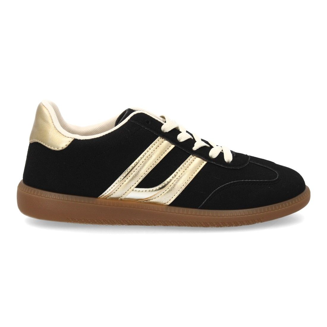 Zapatillas deportivas mujer casual efecto ante con cordones - Imagen 2