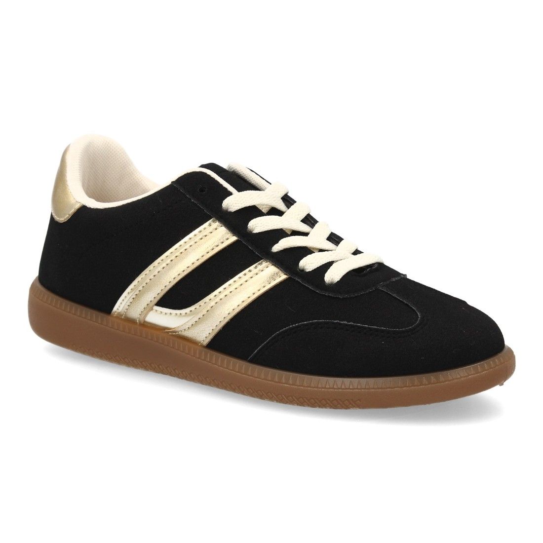 Zapatillas deportivas mujer casual efecto ante con cordones - Imagen 3