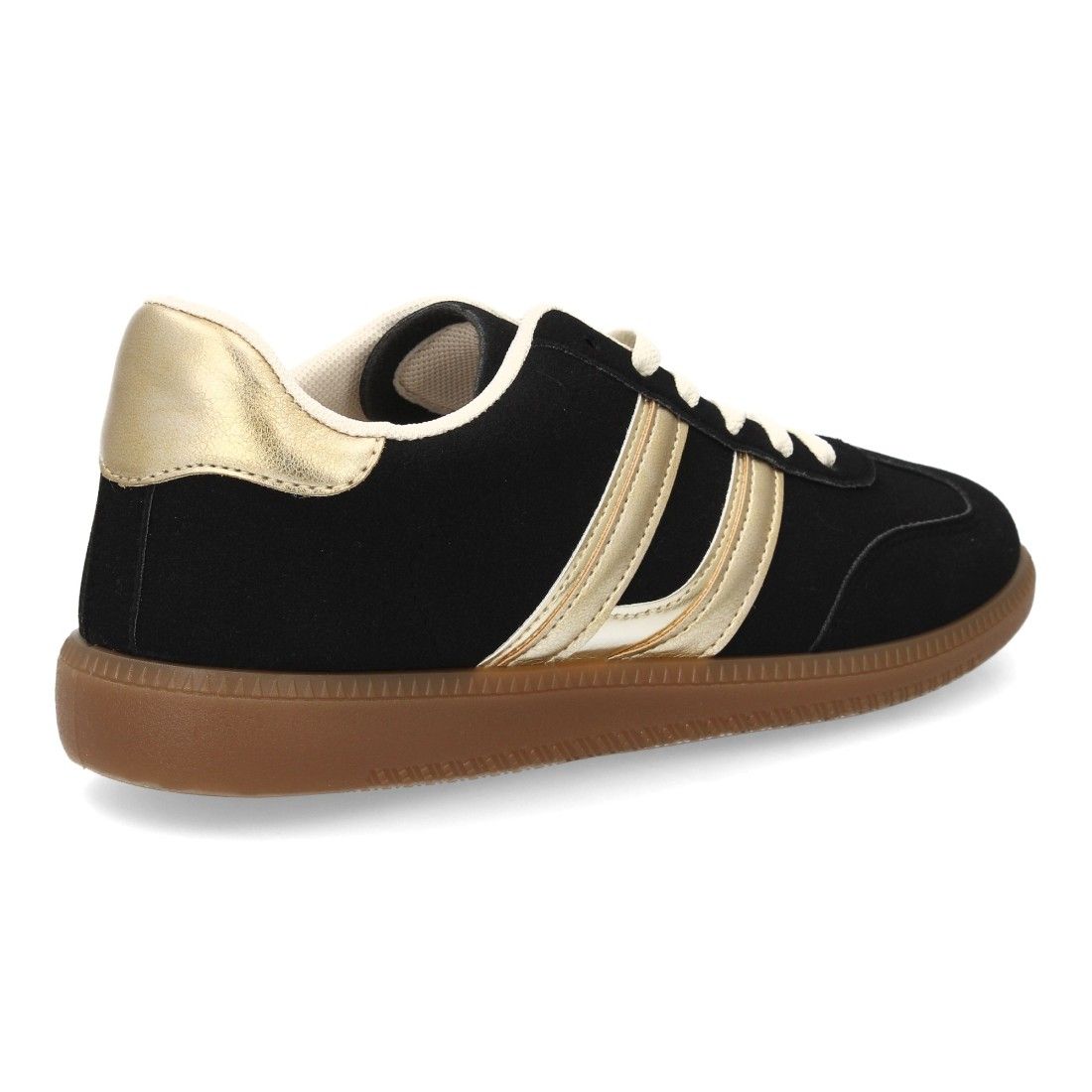 Zapatillas deportivas mujer casual efecto ante con cordones - Imagen 4